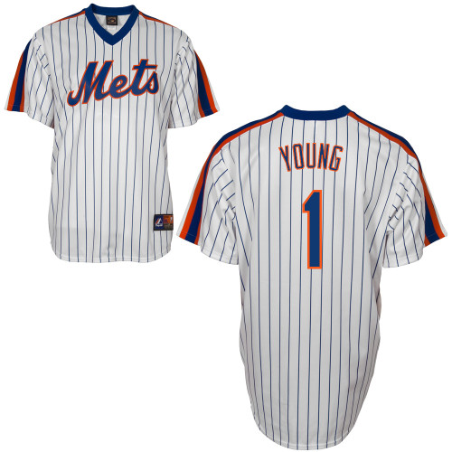 Chris Young #1 Youth Baseball Jersey-New York Mets Authentic Home Alumni Association MLB Jersey